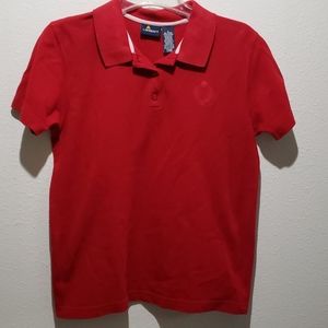 Lizsport vintage red polo shirt